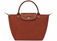 longchamp le pliage green small handbag chesntu