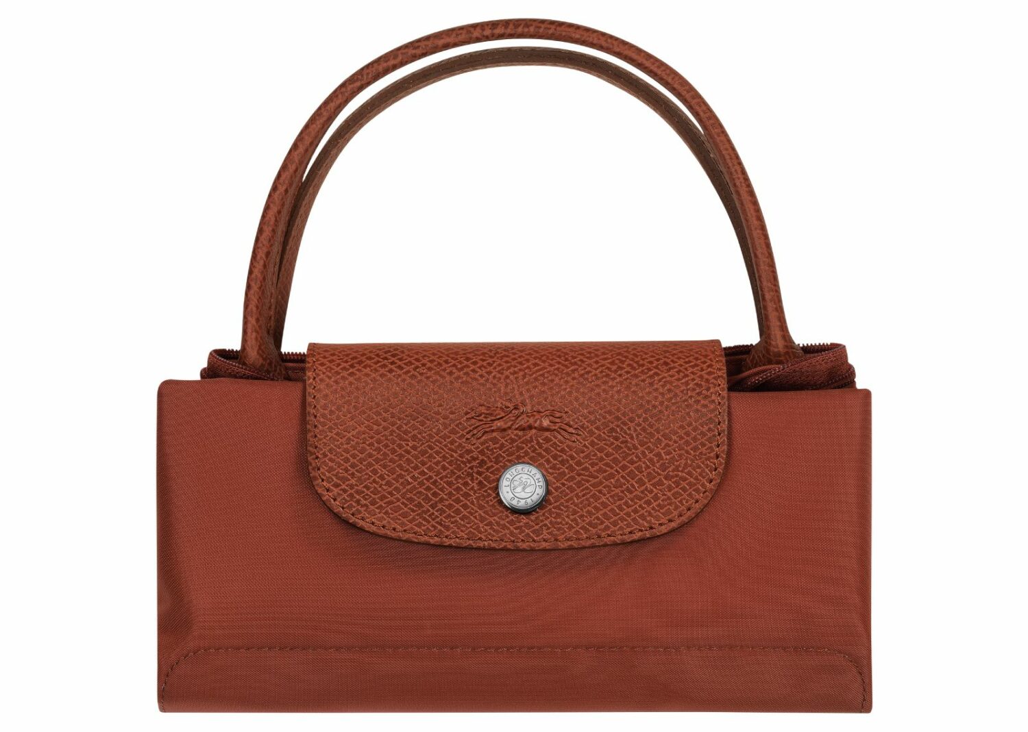 longchamp le pliage green small handbag chesntu