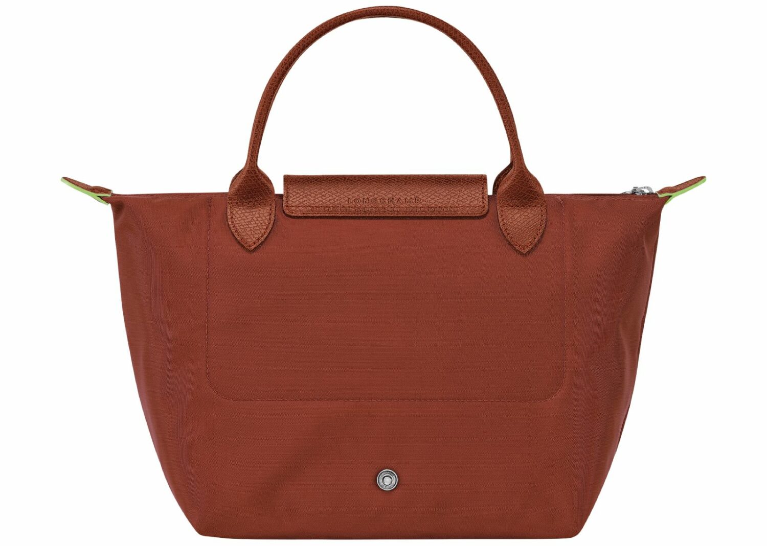 longchamp le pliage green small handbag chesntu