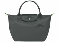 longchamp le pliage green small handbag graphite