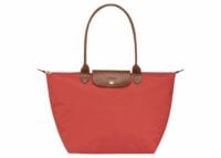 longchamp le pliage original large tote bag tomato