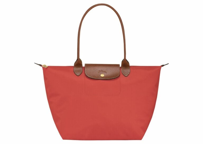 longchamp le pliage original large tote bag tomato