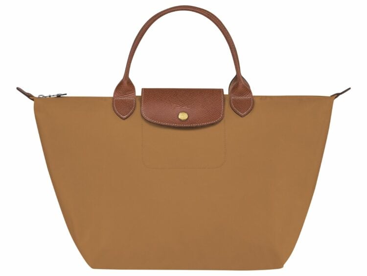 longchamp le pliage original medium handbag fawn