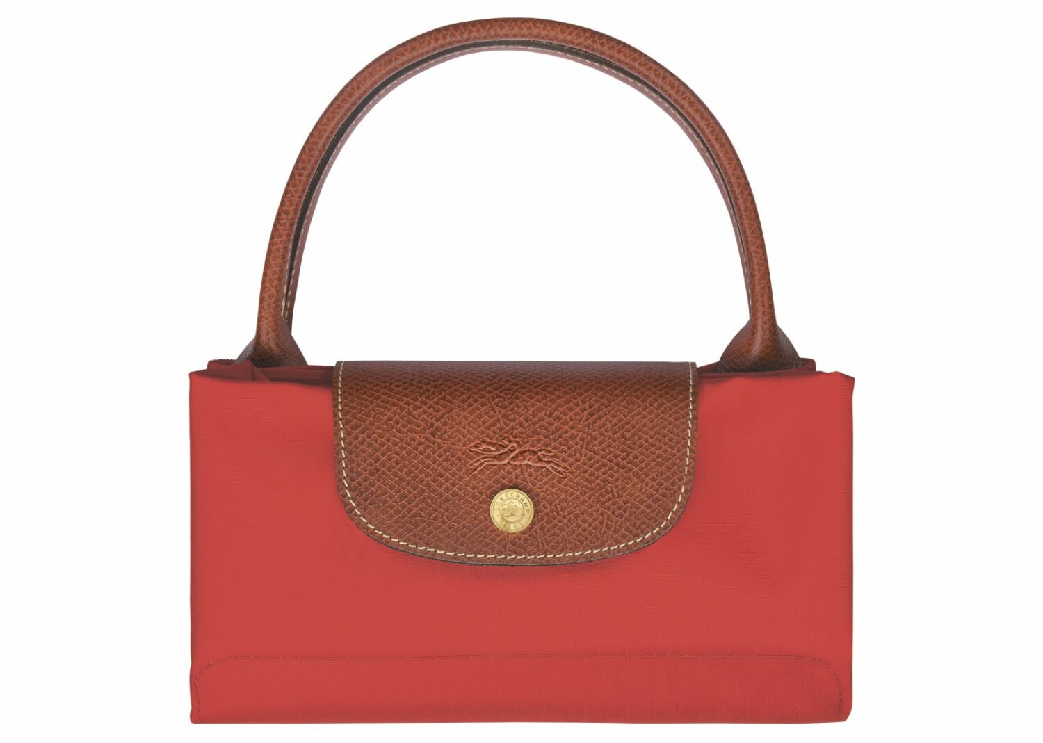 longchamp le pliage original medium handbag tomato