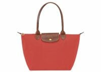 longchamp le pliage original medium tote bag tomato