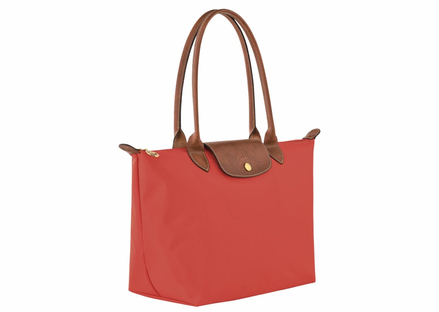 longchamp le pliage original medium tote bag tomato