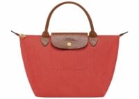 longchamp le pliage original small handbag tomato