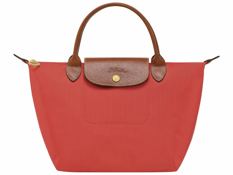 longchamp le pliage original small handbag tomato