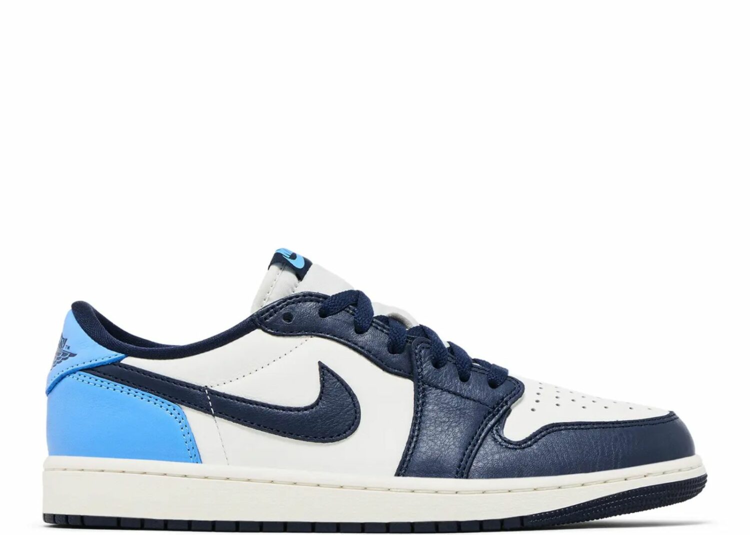 nike air jordan 1 low og obsidian unc