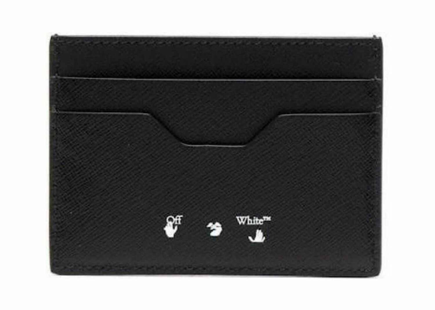 off white diag saf binder card holder black/white