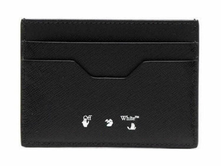 off white diag saf binder card holder black/white