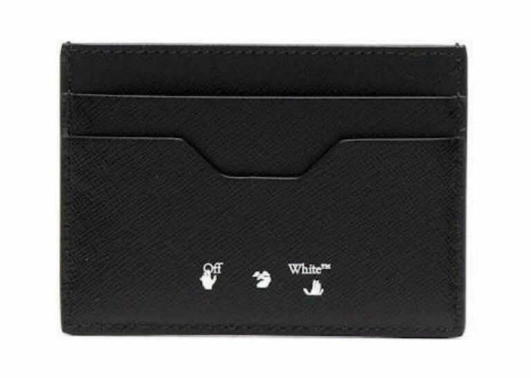 off white diag saf binder card holder black/white
