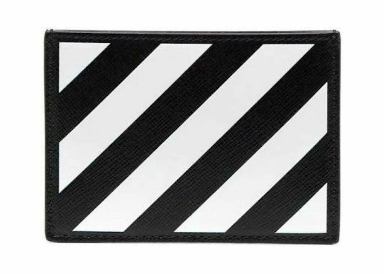 off white diag saf binder card holder black/white