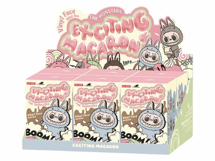 Pop Mart Labubu The Monsters Tasty Macarons Vinyl Face Sealed Case (6 Blind Boxes)