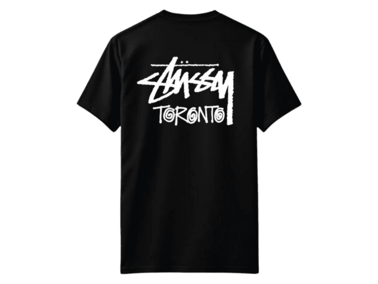 stussy toronto exclusive tee black