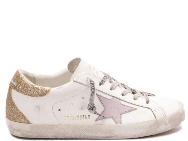 golden goose superstar white lilac platinum (w)