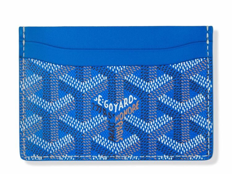 goyard saint sulpice sky blue card holder