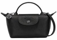 longchamp le pliage xtra xs pouch leather black