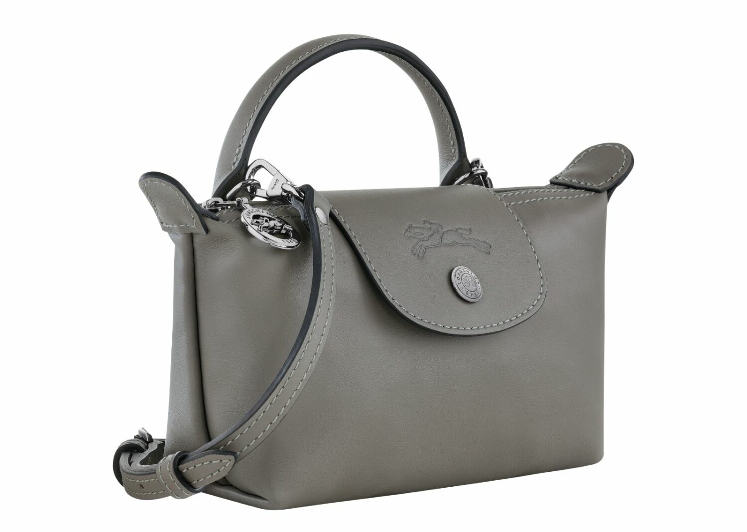 longchamp le pliage xtra xs pouch leather turtledove