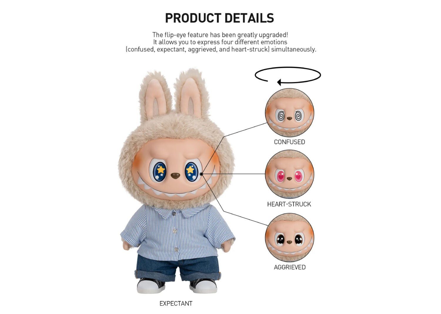 pop mart labubu the monsters flip with me vinyl plush doll