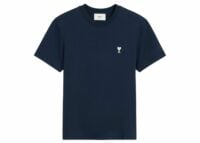 ami paris ami de coeur cotton t shirt midnight blue