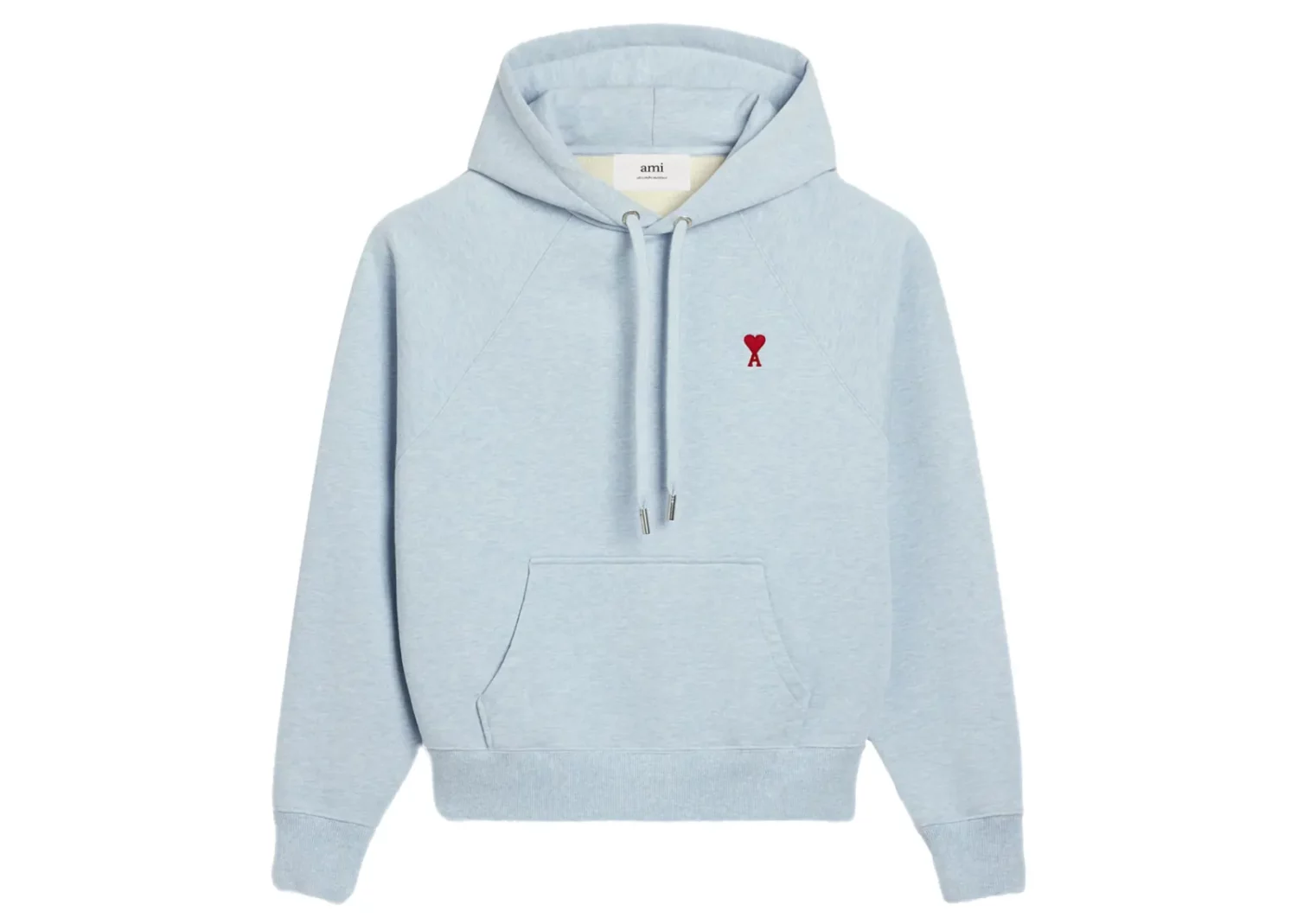 ami paris ami de coeur hoodie light blue