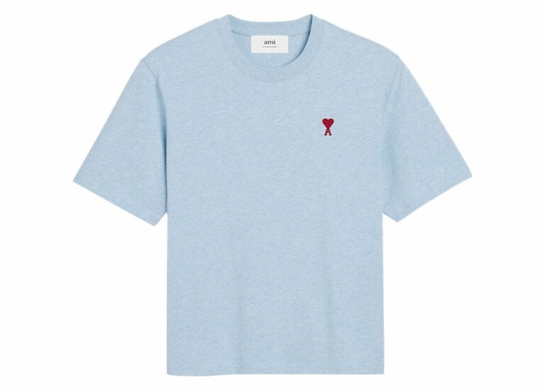 ami paris ami de coeur t shirt light blue