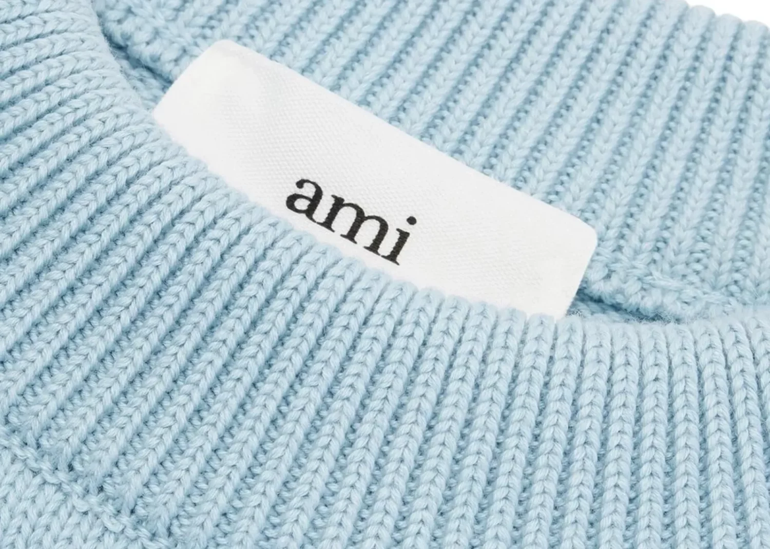 ami paris ami de coeur embroidered sweater light blue5