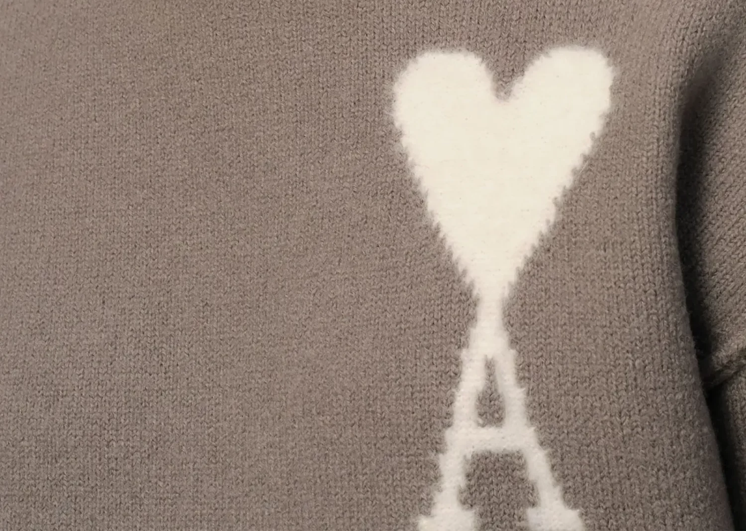 ami paris ami de coeur sweater ash grey4
