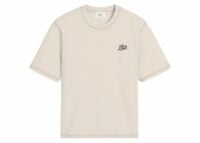 ami paris printed t shirt cream white
