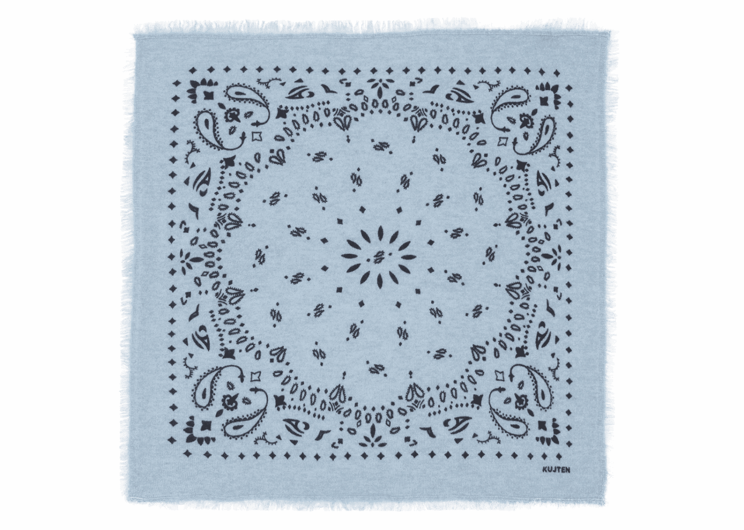 kujten small cashmere bandana hachi breezy sky blue