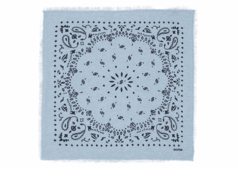 kujten small cashmere bandana hachi breezy sky blue