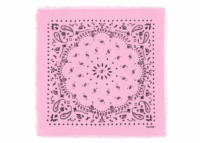 kujten small cashmere bandana hachi bubblegum pink
