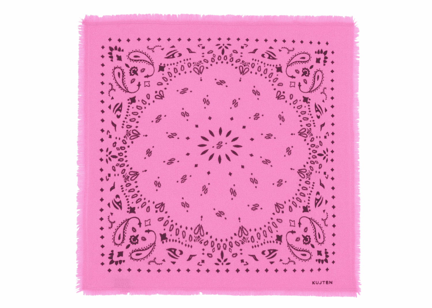 kujten small cashmere bandana hachi lotus pink