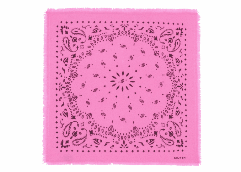kujten small cashmere bandana hachi lotus pink