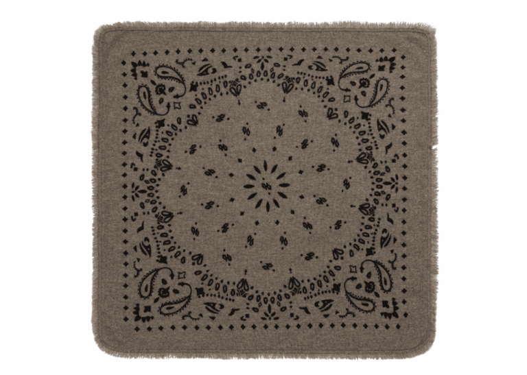 kujten small cashmere bandana hachi marl khaki
