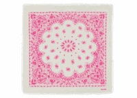 kujten small cashmere bicolor bandana hachi white pink