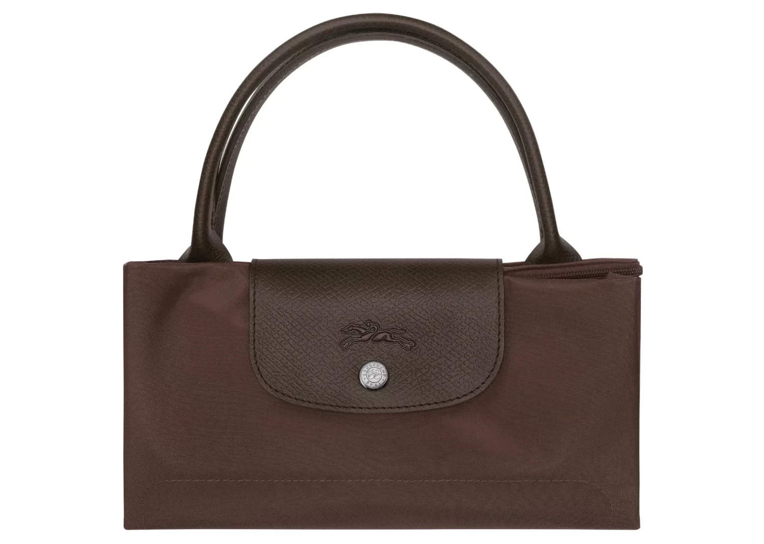 longchamp le pliage green medium handbag mocha