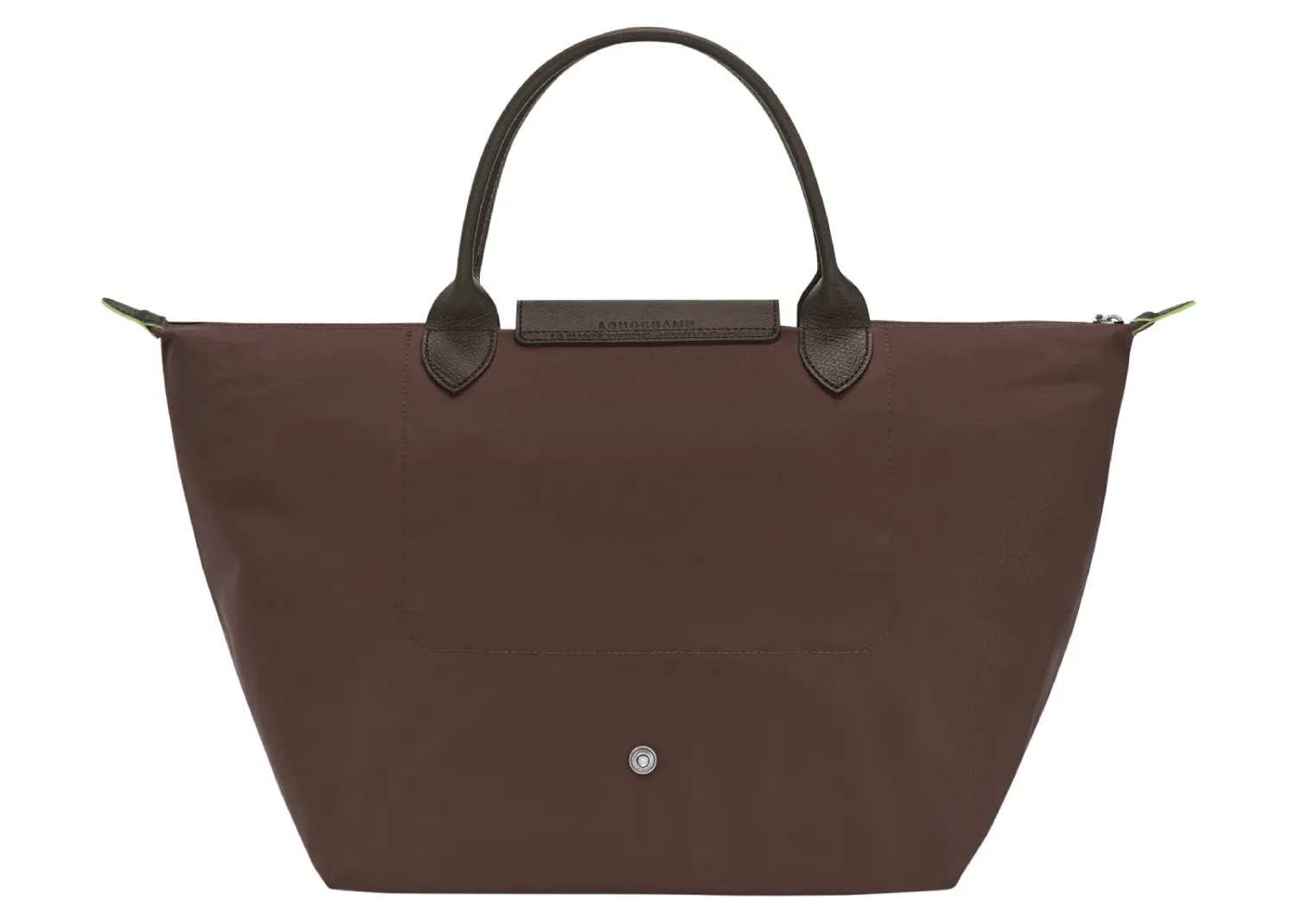 longchamp le pliage green medium handbag mocha