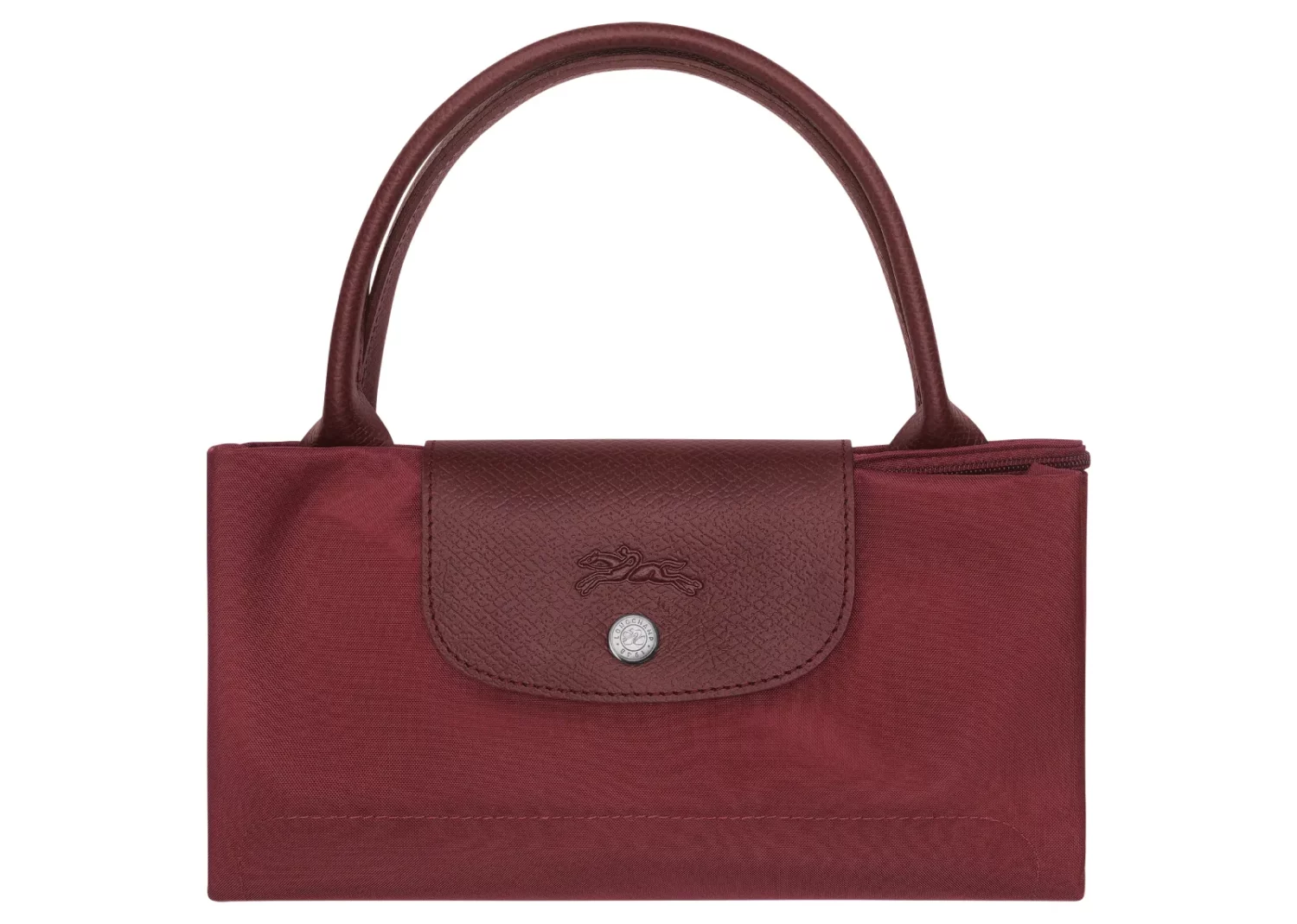 longchamp le pliage green medium handbag pomegranate