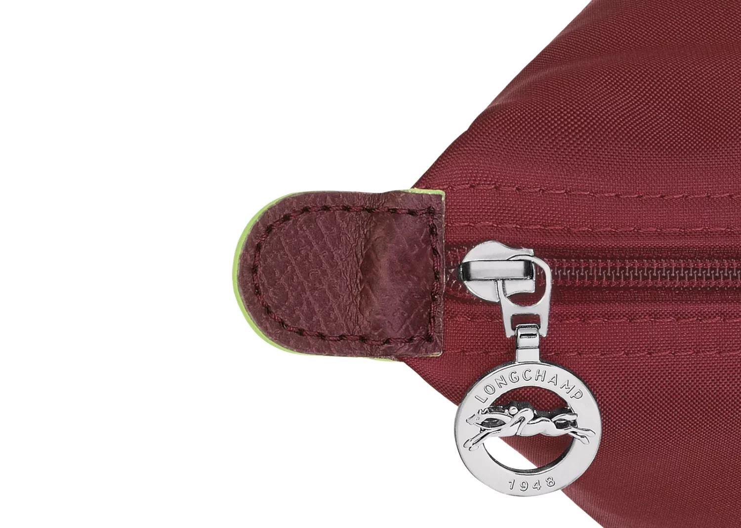 longchamp le pliage green medium handbag pomegranate