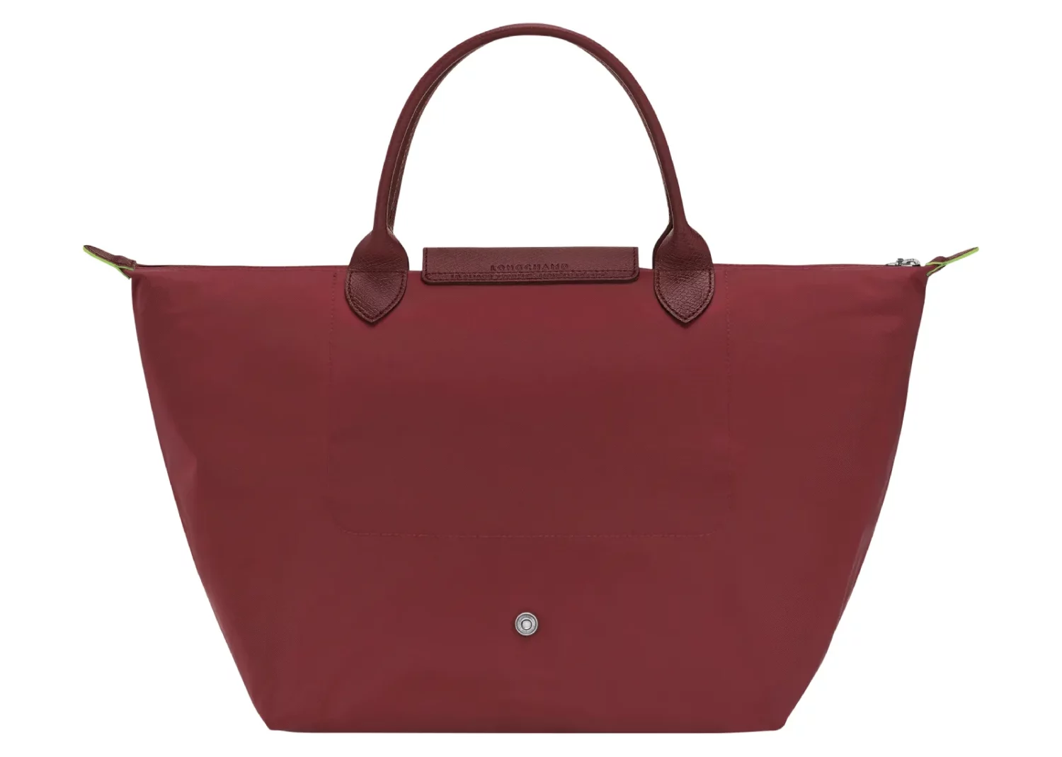 longchamp le pliage green medium handbag pomegranate