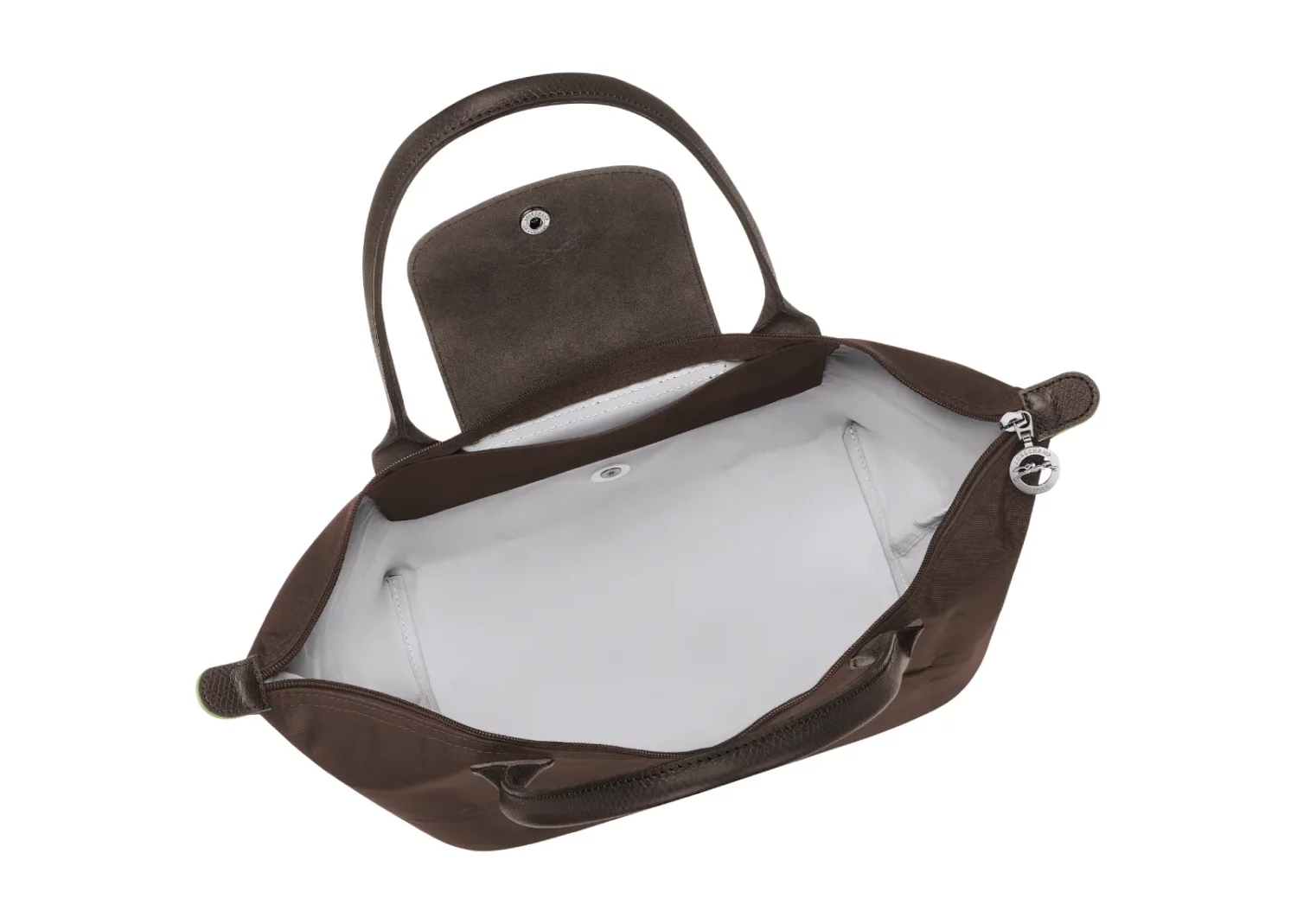 longchamp le pliage green medium tote bag mocha