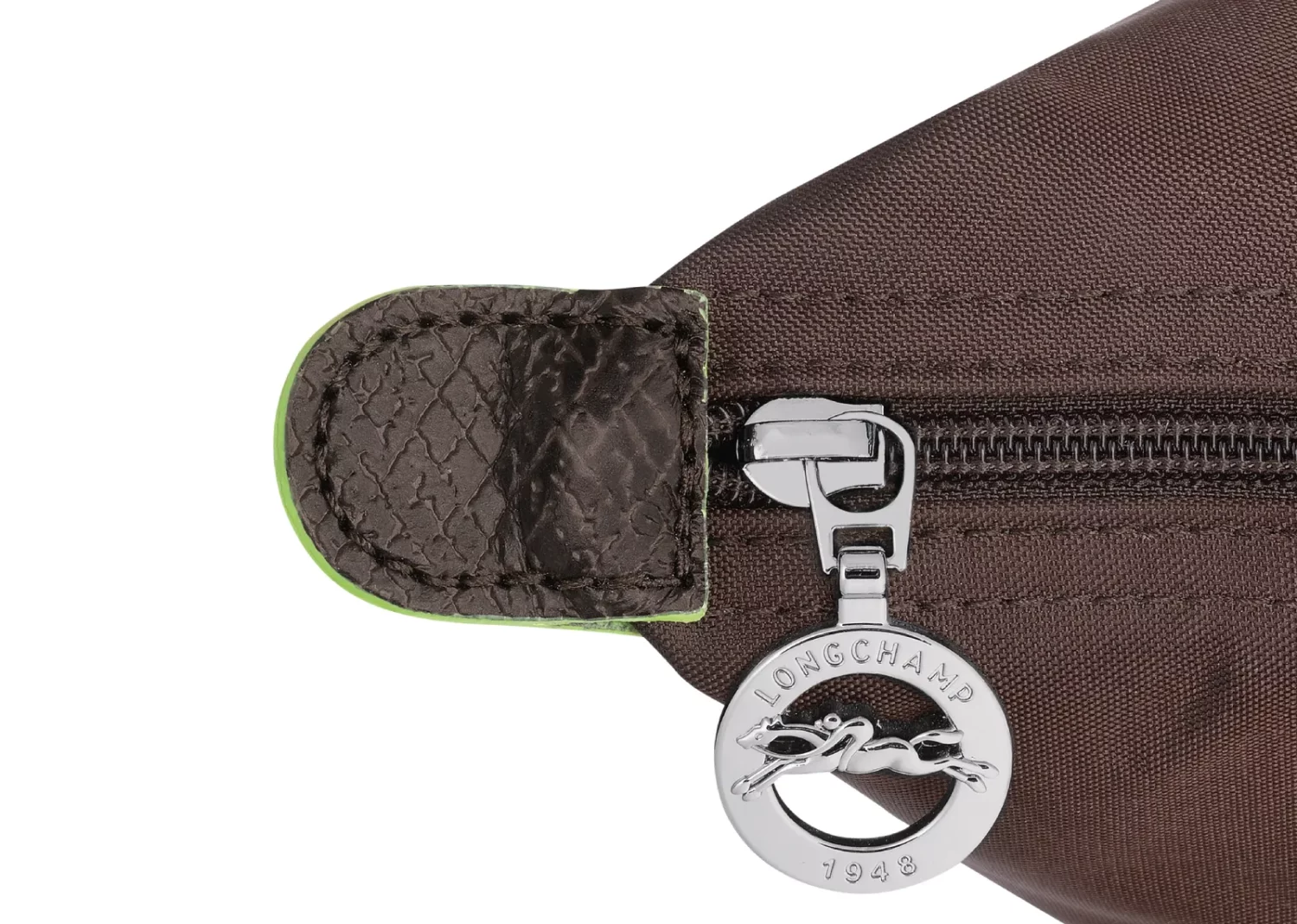 longchamp le pliage green small handbag mocha
