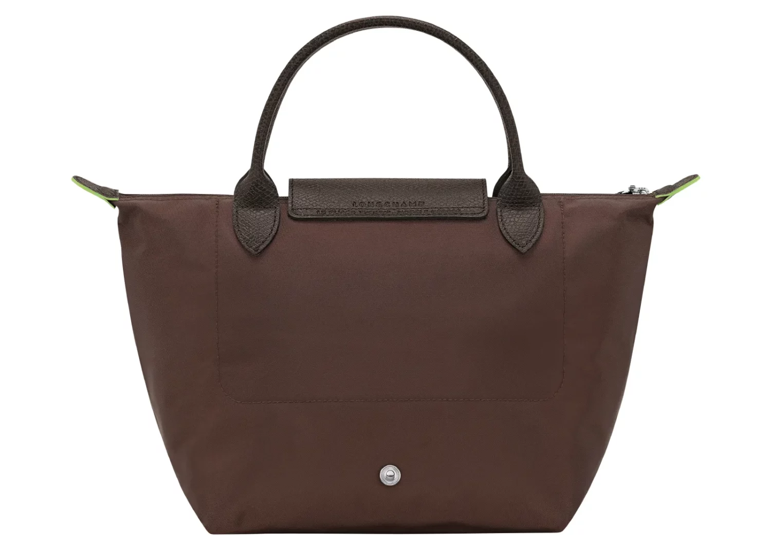 longchamp le pliage green small handbag mocha