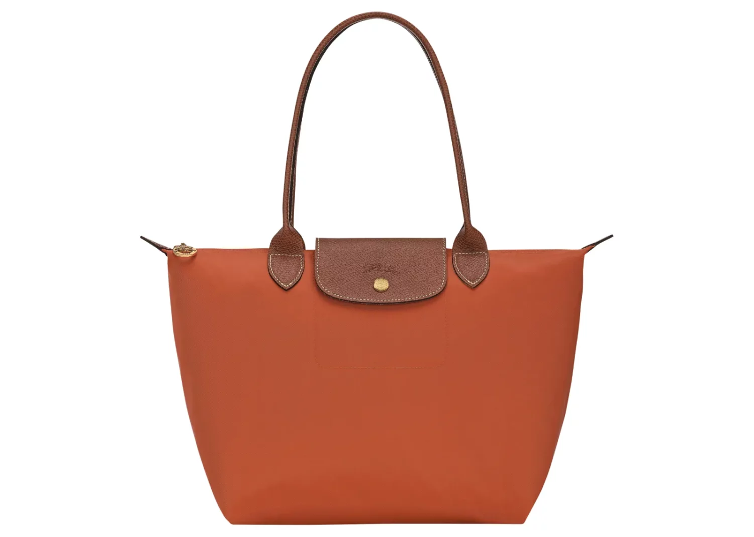 longchamp le pliage original medium tote bag brick