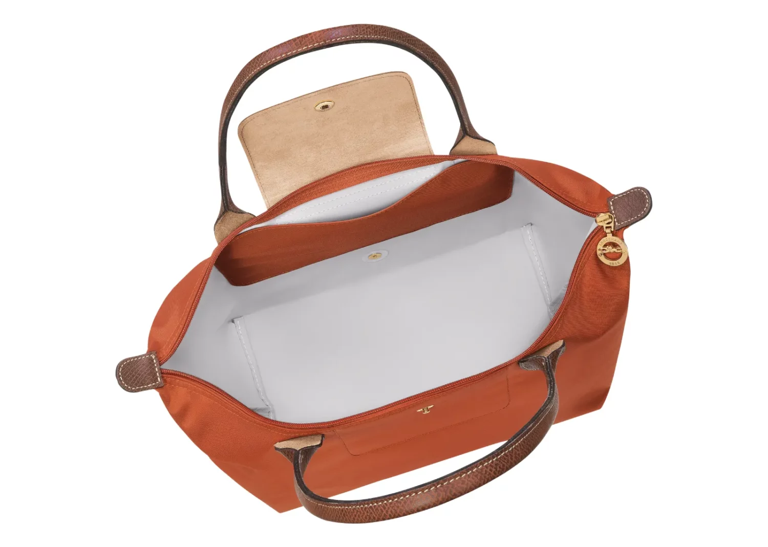 longchamp le pliage original medium tote bag brick