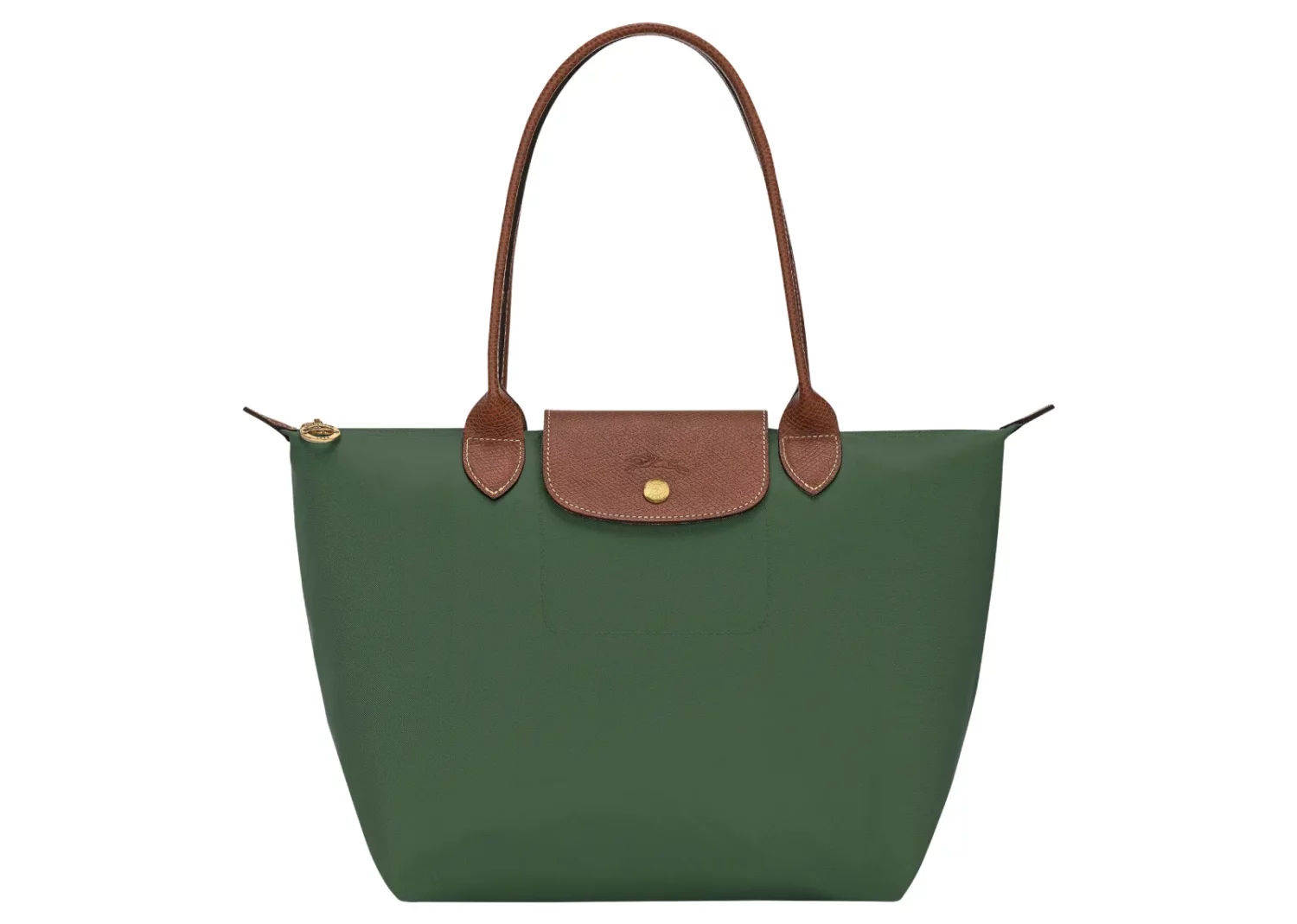 longchamp le pliage original medium tote bag british green