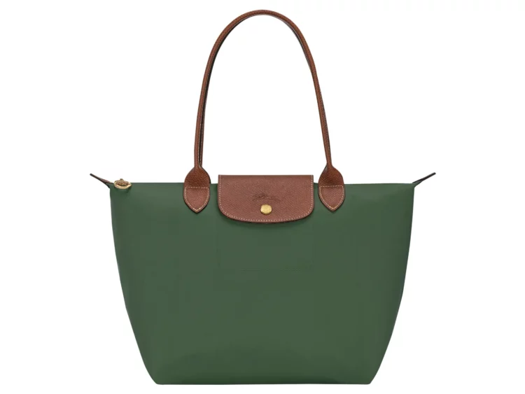 longchamp le pliage original medium tote bag british green