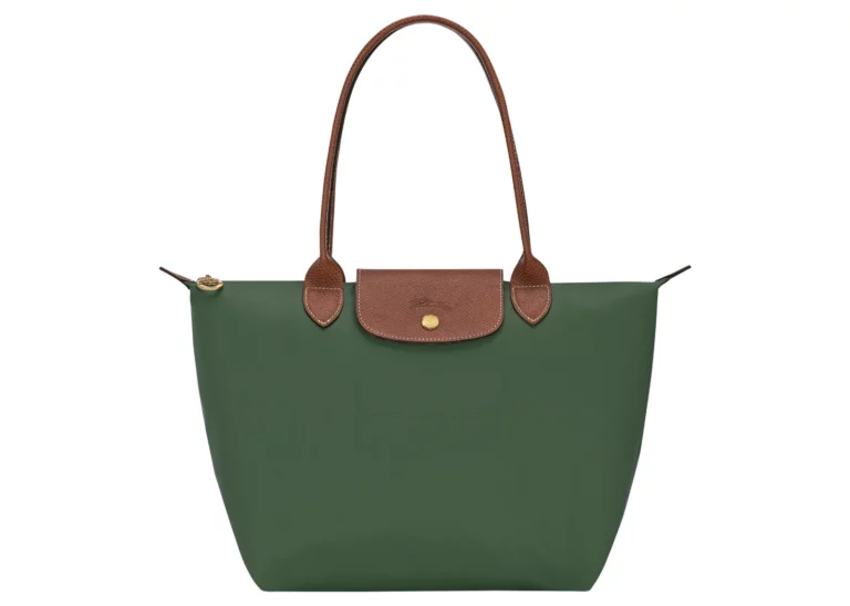 longchamp le pliage original medium tote bag british green